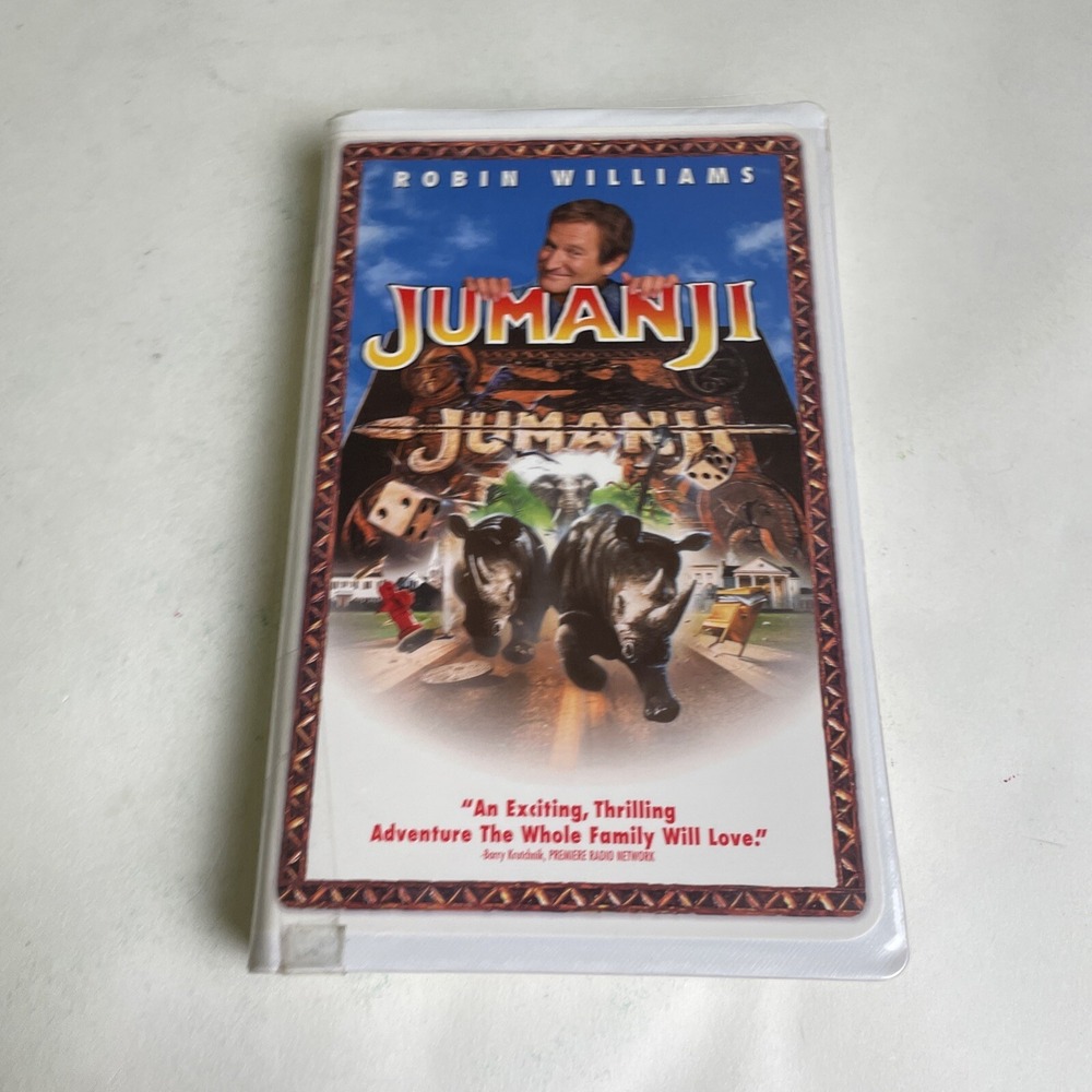 Jumanji (VHS, 1996, Closed Captioned Clam Shell Case)